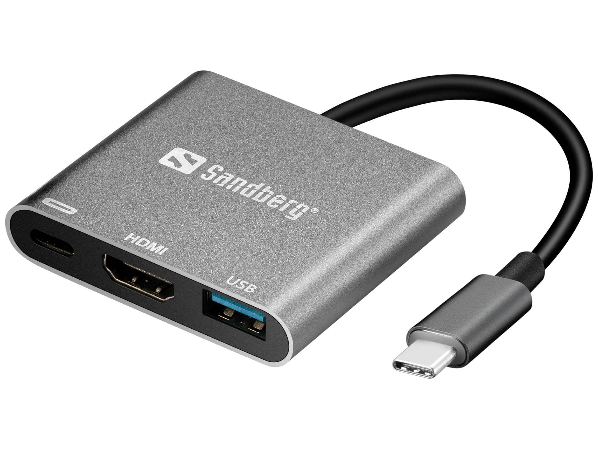 Sandberg USB-C Dock HDMI+LAN+SD+USB,61W – Tek2You